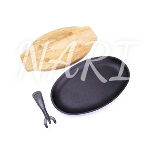 Bộ chảo gang chống dính Oval đa năng