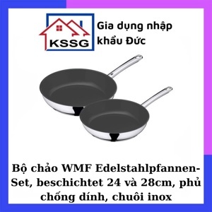 Bộ chảo WMF Edelstahlpfannen - 24 cm và 28 cm