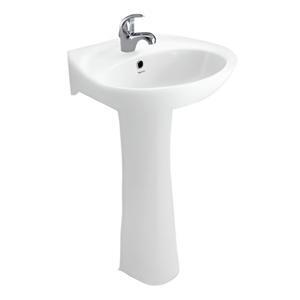 Bộ chậu rửa Lavabo treo tường Viglacera VTL2 và Chân đứng VI1T