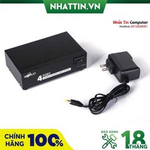 Bộ chia AV 1 ra 4 Mt-Viki MT-104AV