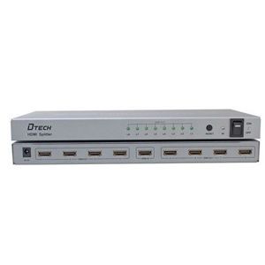 Bộ chia cổng HDMI 1 ra 8 chuẩn 4K*2K DTECH DT-7148