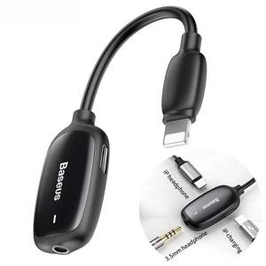 Bộ chia cổng Lightning sang Audio AUX 3.5mm + Dual Lightning Baseus L51