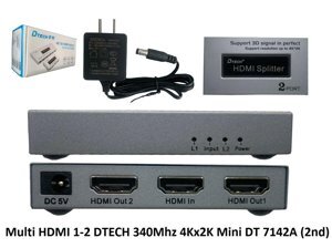 Bộ chia HDMI 1 ra 2 Dtech DT-7142A