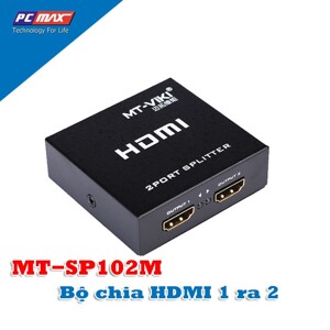 Bộ chia HDMI 1 ra 2 MT-SP102M cho tín hiệu sắc nét và cực kì ổn định
