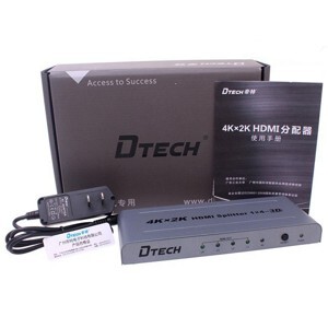 Bộ chia HDMI 1 ra 4 hỗ trợ 4K*2K chính hãng DTECH DT-7144