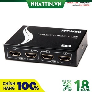 Bộ chia HDMI 2 vào 2 ra full HD 1080P có điều khiển MT-VIKI MT-HD2-2