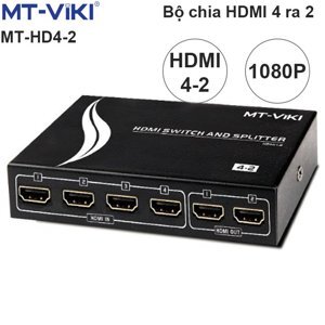 Bộ chia HDMI 4 cổng vào 2 cổng ra có điều khiển MT-HD4-2 VIKI