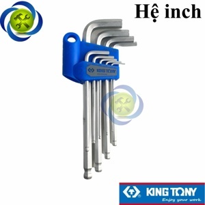 Bộ chìa lục giác bi hệ in 1/16-3/8" Kingtony 20129SR