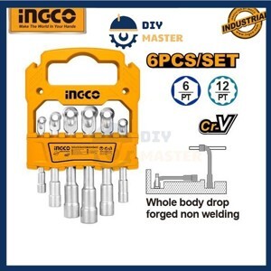 Bộ chìa lục giác vặn góc chữ L 6 chi tiết Ingco LASWT0601