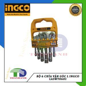 Bộ chìa lục giác vặn góc chữ L 6 chi tiết Ingco LASWT0601