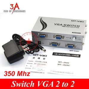 Bộ chia màn hình VGA 2 ra 2 350Mhz (MT-202C)