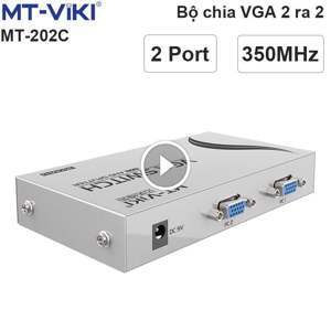 Bộ chia màn hình VGA 2 ra 2 350Mhz (MT-202C)