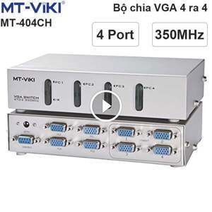 Bộ chia màn hình VGA Viki 4 ra 4 350mhz mt 404ch có điều khiển