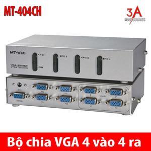 Bộ chia màn hình VGA Viki 4 ra 4 350mhz mt 404ch có điều khiển