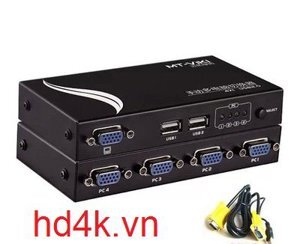 Bộ chia màn hình VGA KVM Switch 4 Port MT-401UK-L