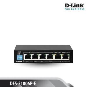 Bộ chia mạng 4 cổng Switch PoE D-Link DES-F1006P-E