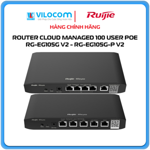 Bộ chia mạng 5-Port Gigabit Cloud Managed router Ruijie RG-EG105G-P