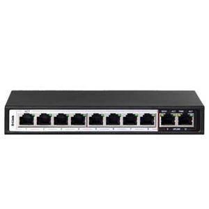 Bộ chia mạng 8 cổng Switch PoE D-Link DES-F1010P-E