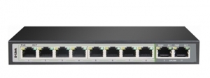 Bộ chia mạng 8 cổng Switch PoE D-Link DES-F1010P-E