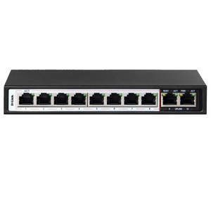 Bộ chia mạng 8 cổng Switch PoE D-Link DES-F1010P-E