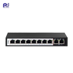 Bộ chia mạng 8 cổng Switch PoE D-Link DES-F1010P-E