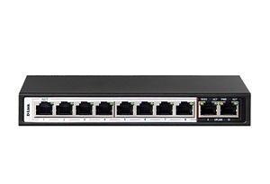 Bộ chia mạng 8 cổng Switch PoE D-Link DES-F1010P-E