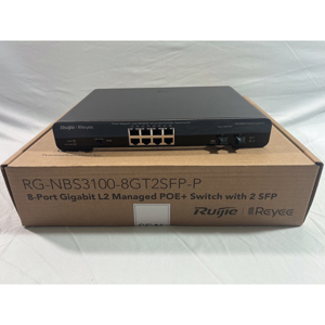 Bộ chia mạng 8-Port Gigabit L2 Managed POE Switch Ruijie RG-NBS3100-8GT2SFP-P