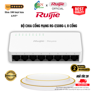 Bộ chia mạng 8-Port Gigabit unmanaged Switch Ruijie RG-ES08G