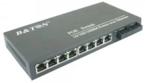 Bộ chia mạng Gigabit POE 8 x Gigabit-T(X) PoE s + 2 x Gigabit-F(X) , SM 20Km SC B&TON BT-6208GE-20