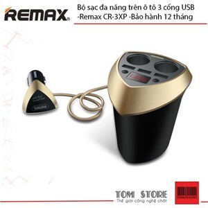 Bộ chia sạc trên ô tô Remax CR-3XP