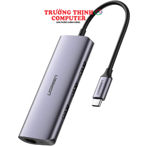 Bộ chia Type C 4 cổng USB 3.0 + Lan RJ45 Ugreen 60718