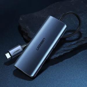 Bộ chia Type C 4 cổng USB 3.0 + Lan RJ45 Ugreen 60717