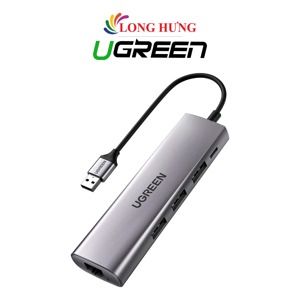 Bộ chia USB 3.0 ra 3 cổng USB 3.0 + Lan Gigabit 1000Mbps Ugreen 60812 cao cấp