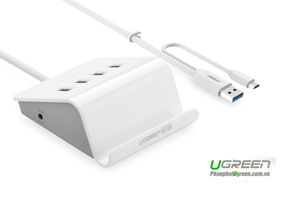 Bộ chia USB 3.0 ra 4 cổng Ugreen 20280