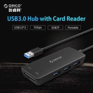 Bộ chia USB 3.0 tích hợp thẻ nhớ Orico H3TS-U3