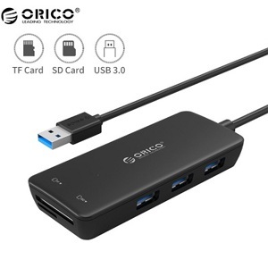 Bộ chia USB 3.0 tích hợp thẻ nhớ Orico H3TS-U3