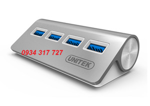 Bộ chia USB 4 cổng USB 3.0 Aluminium Unitek Y-3186