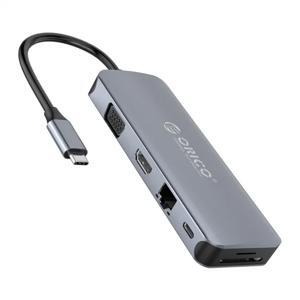 Bộ chia USB HUB 11 trong 1 type C ORICO MC-U111P-V1-GY