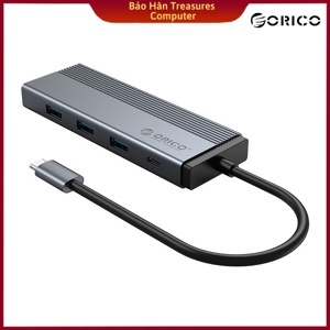 Bộ chia USB HUB 5 trong 1 type C ORICO 5SXH-GY