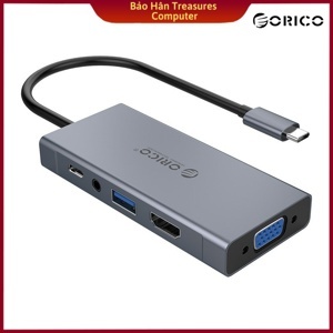 Bộ chia USB HUB 5 trong 1 type C ORICO  MC-U501P-GY