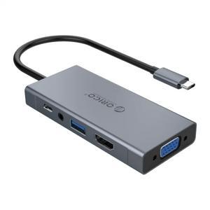 Bộ chia USB HUB 5 trong 1 type C ORICO  MC-U501P-GY