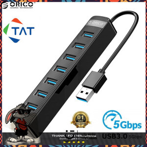 Bộ chia USB HUB 7 cổng USB 3.0 ORICO TWU3-7A-BK