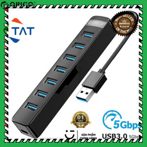 Bộ chia USB HUB 7 cổng USB 3.0 ORICO TWU3-7A-BK