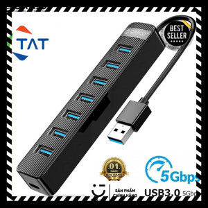 Bộ chia USB HUB 7 cổng USB 3.0 ORICO TWU3-7A-BK