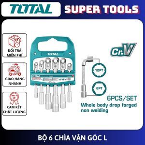 Bộ chìa vặn góc L 6 chi tiết 7-14mm Total TLASWT0601