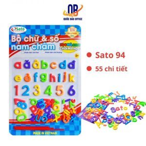 Bộ chữ và số nam châm chữ thường Sato 94