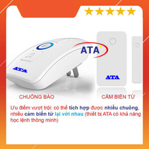 Bộ chuông cửa từ báo khách báo trộm ATA AT-332