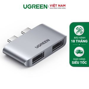 Bộ chuyển đổi 2 cổng USB type C sang 2 cổng USB 3.1 hỗ trợ cho Macbook UGREEN 10913