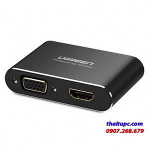 Bộ chuyển đổi cổng đa năng HDMI + VGA cho điện thoại, máy tính bảng Ugreen UG-30522