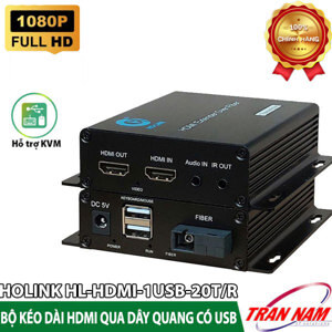 Bộ chuyển đổi HDMI quang HOLINK HL-HDMI-1USB-20T/R